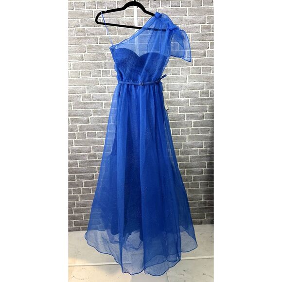 Violet Weekend Belted Sparkling Ballgown in Azure. Size 5/6. NWT (MSRP $179) - Picture 5 of 10